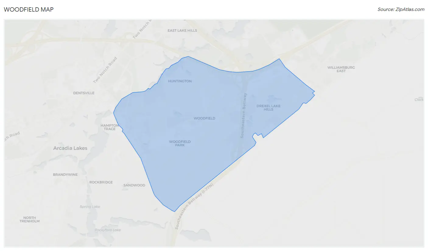 Woodfield Map