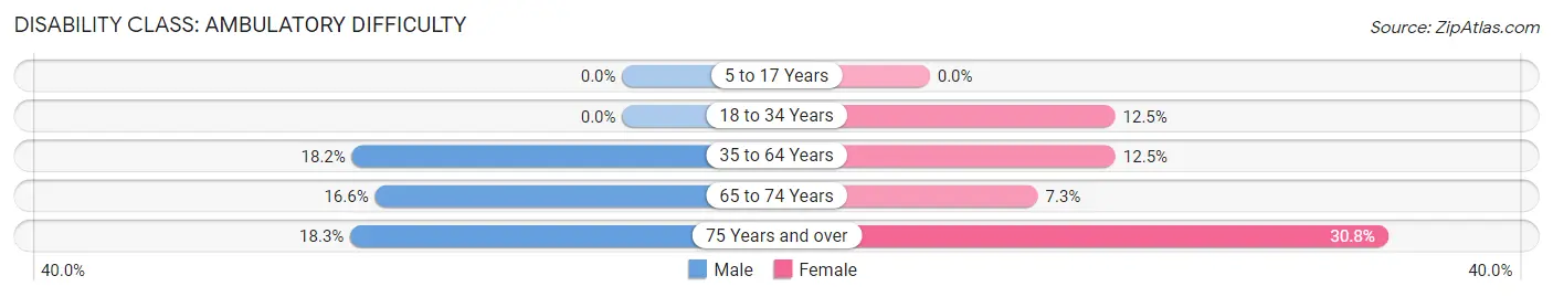 Disability in Wyboo: <span>Ambulatory Difficulty</span>