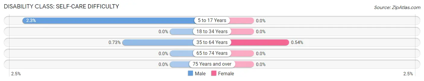 Disability in Beresford: <span>Self-Care Difficulty</span>