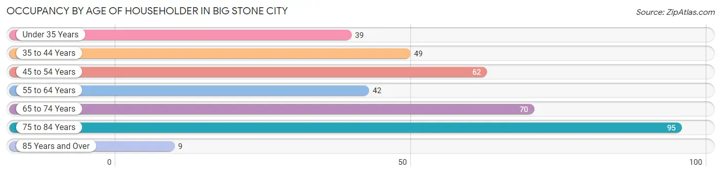 Occupancy by Age of Householder in Big Stone City