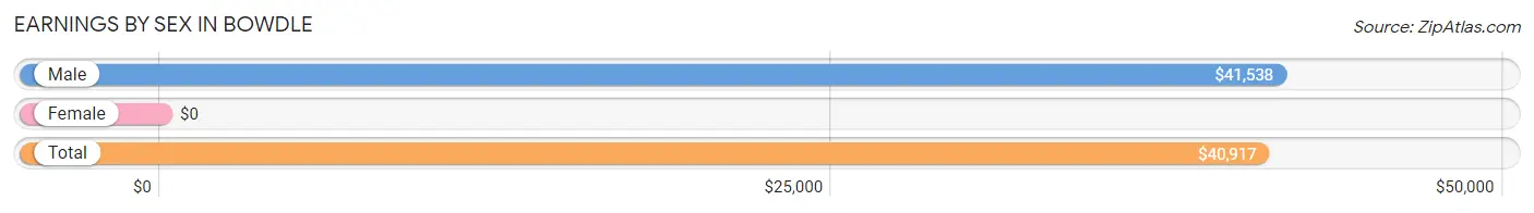 Earnings by Sex in Bowdle