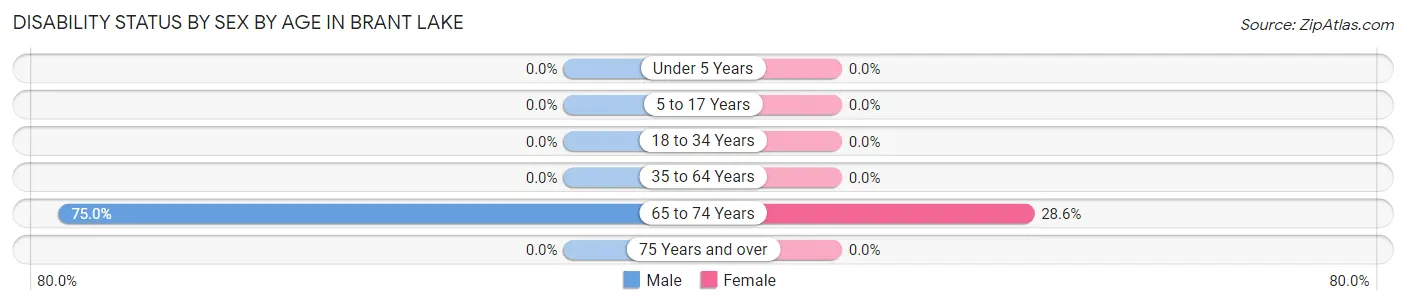 Disability Status by Sex by Age in Brant Lake