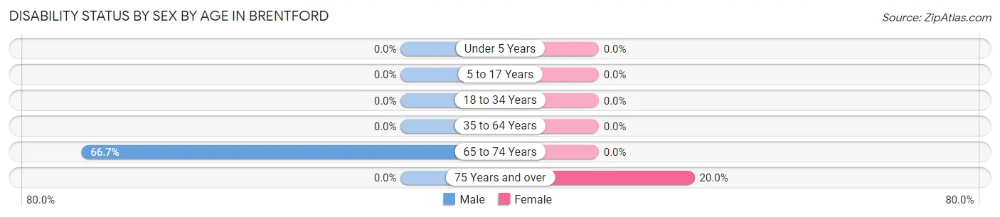Disability Status by Sex by Age in Brentford