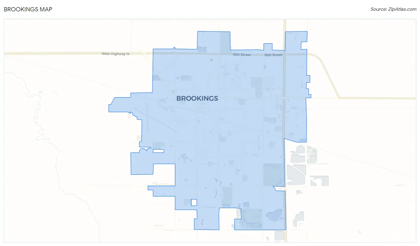 Brookings Map