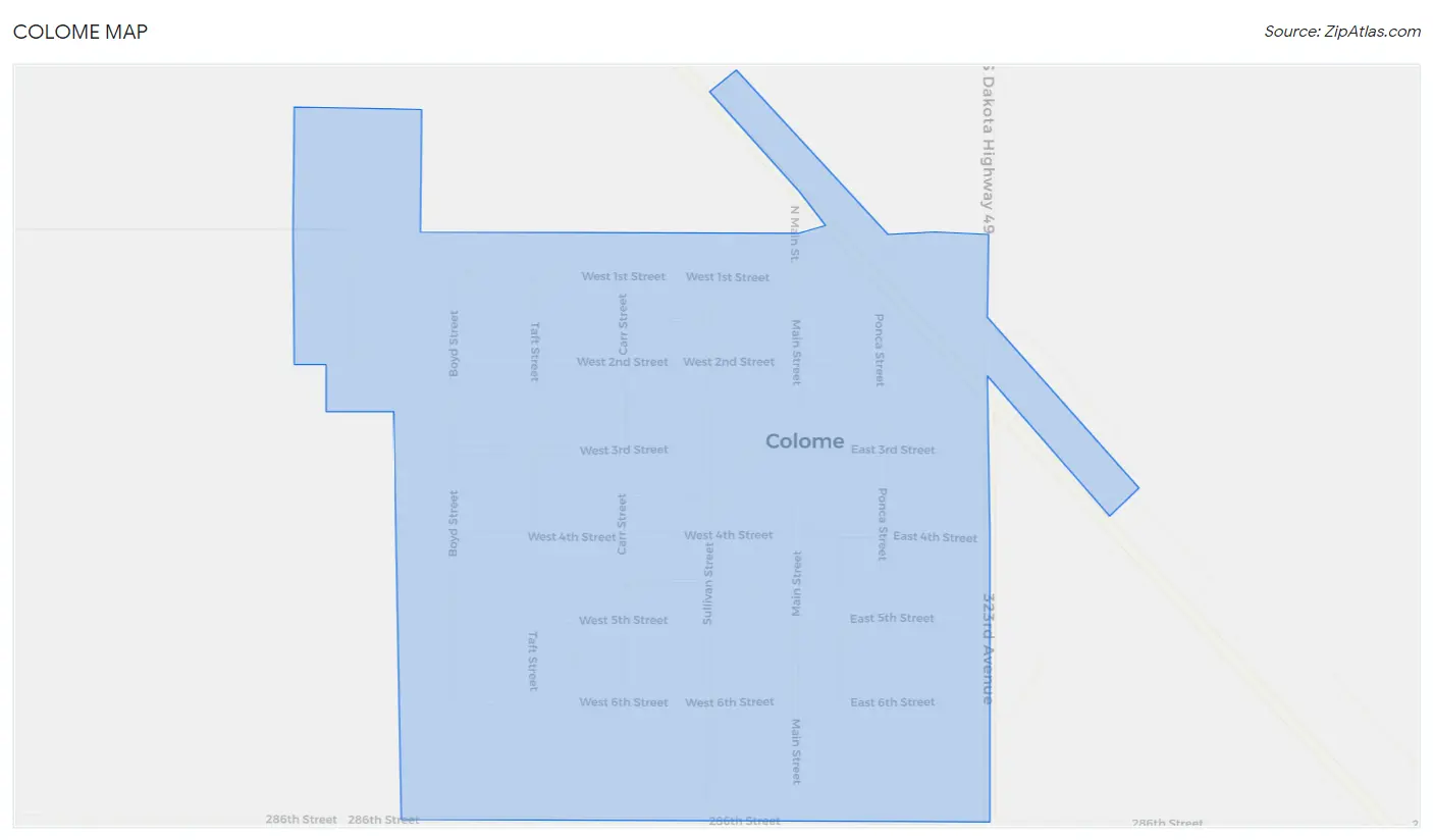 Colome Map