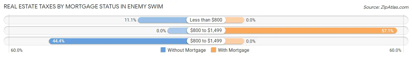 Real Estate Taxes by Mortgage Status in Enemy Swim