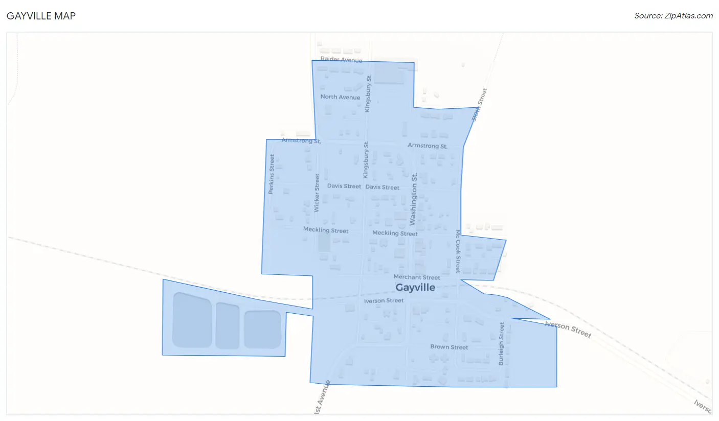 Gayville Map