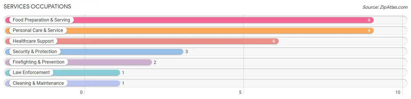 Services Occupations in Hurley