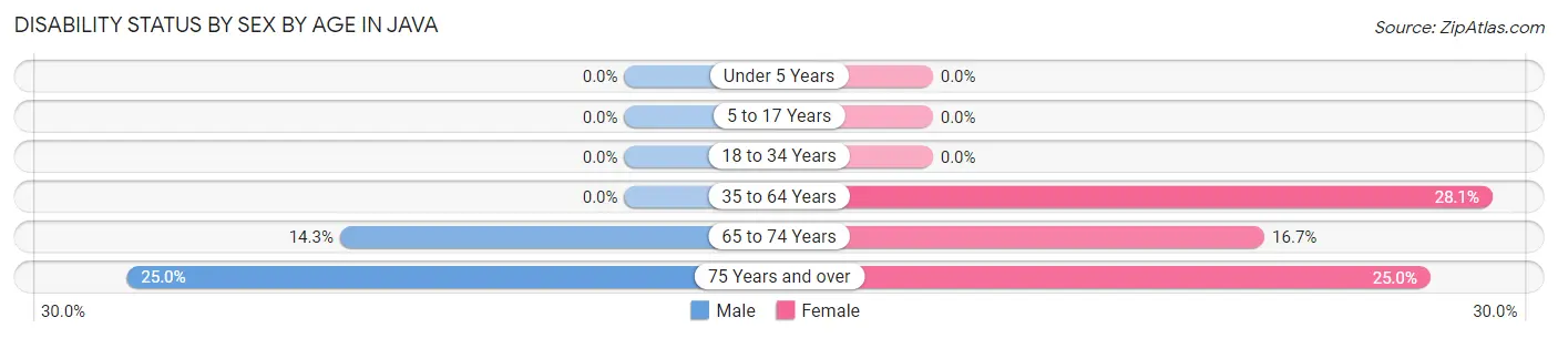 Disability Status by Sex by Age in Java
