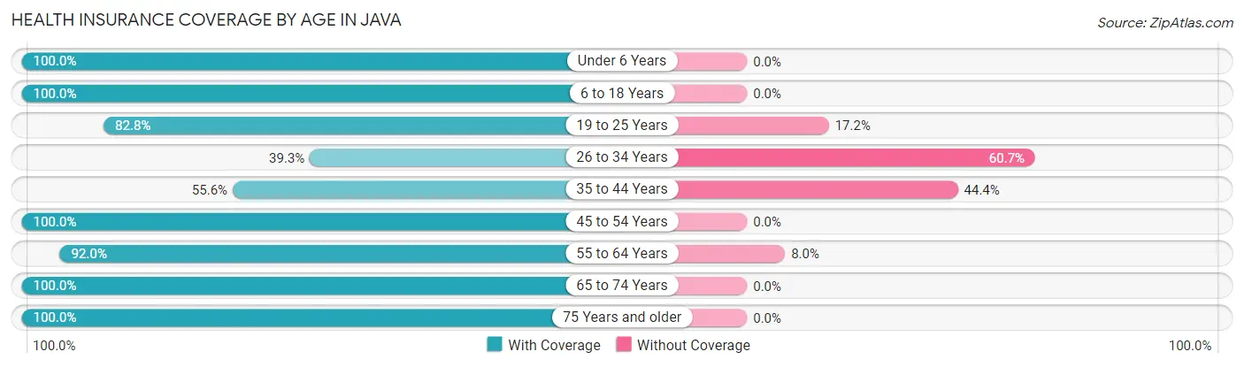 Health Insurance Coverage by Age in Java
