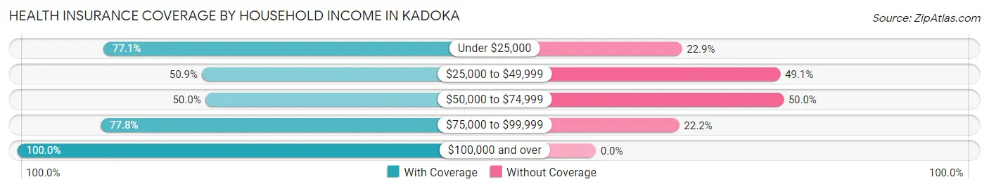 Health Insurance Coverage by Household Income in Kadoka