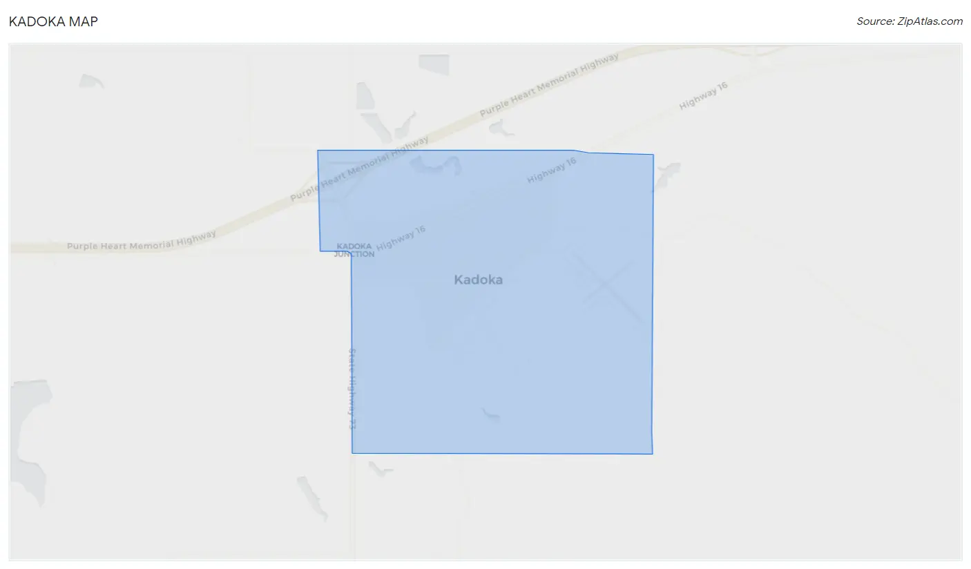 Kadoka Map