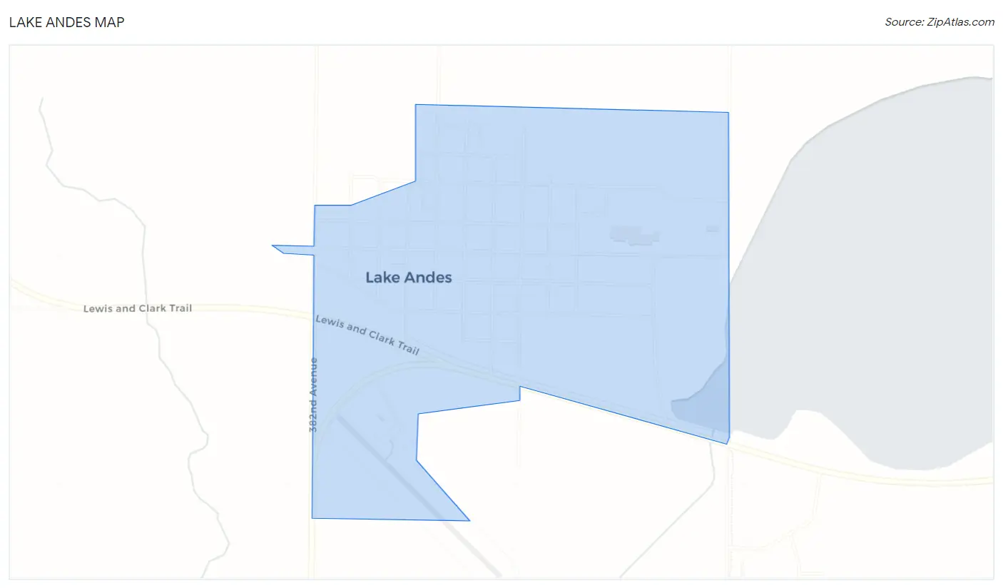 Lake Andes Map
