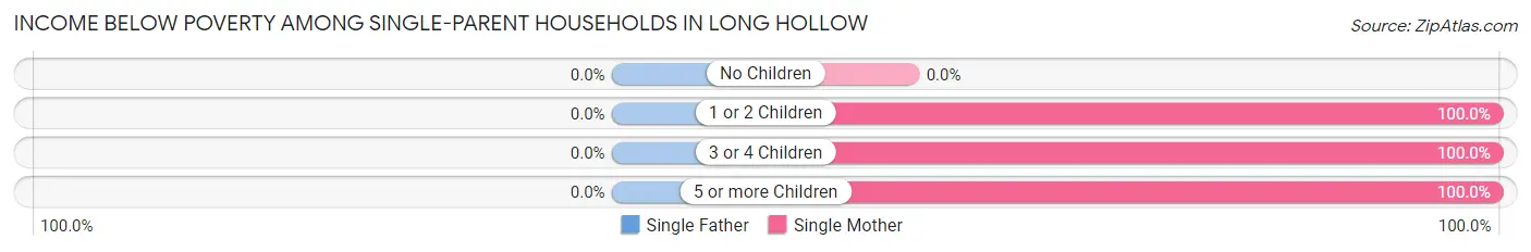 Income Below Poverty Among Single-Parent Households in Long Hollow