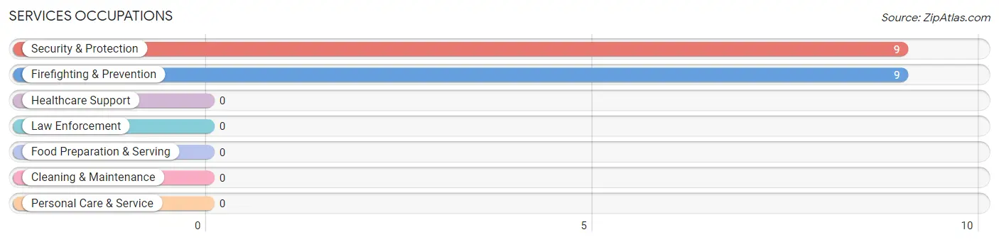 Services Occupations in Marty