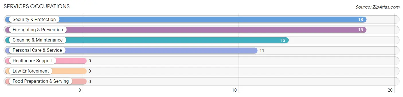 Services Occupations in McLaughlin