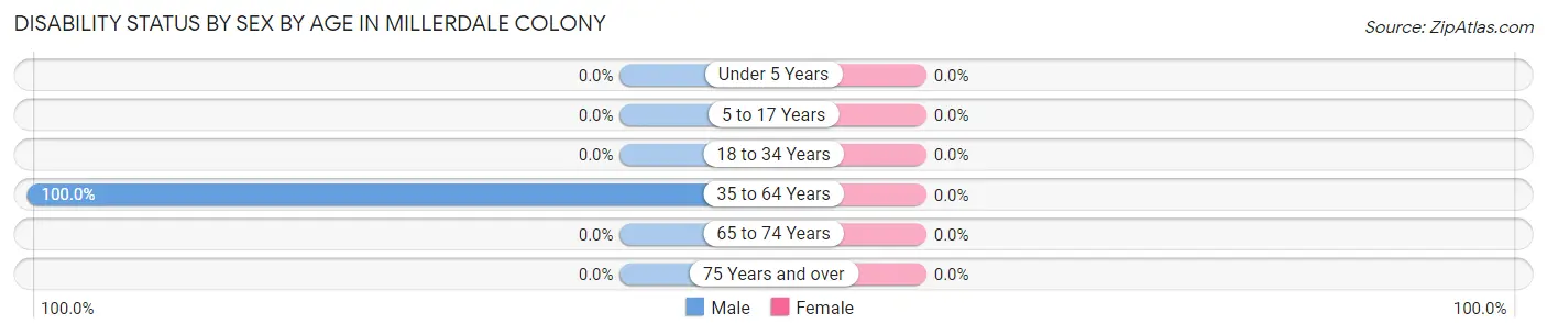 Disability Status by Sex by Age in Millerdale Colony