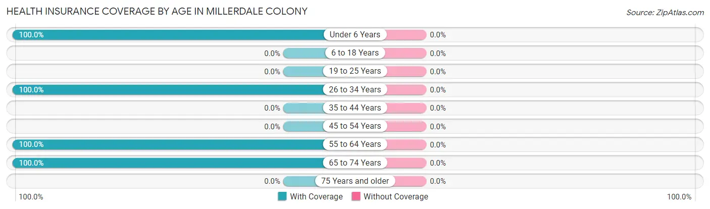 Health Insurance Coverage by Age in Millerdale Colony