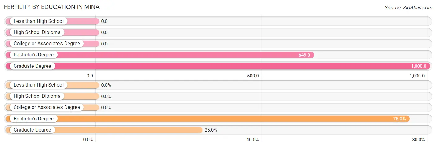 Female Fertility by Education Attainment in Mina