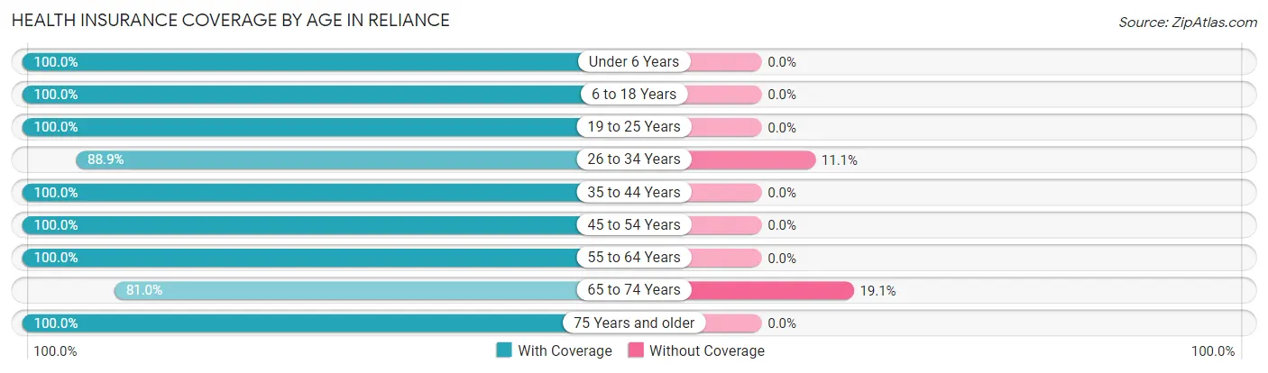 Health Insurance Coverage by Age in Reliance