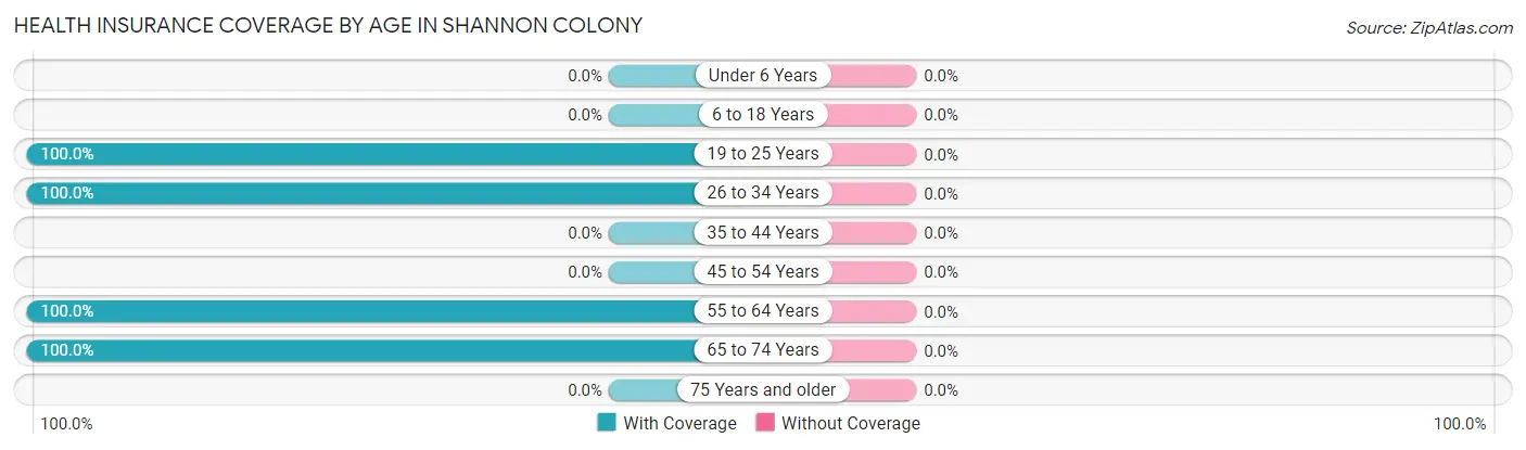 Health Insurance Coverage by Age in Shannon Colony