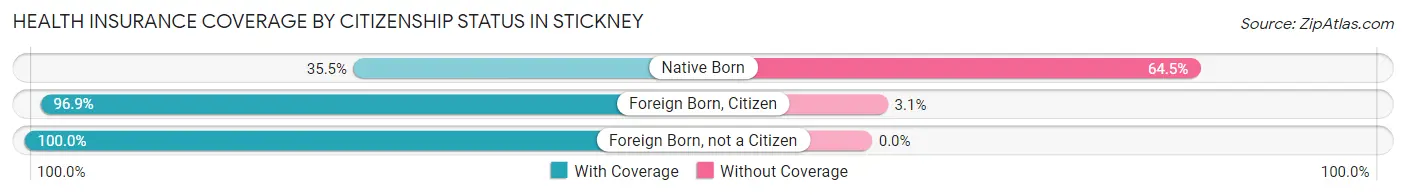 Health Insurance Coverage by Citizenship Status in Stickney