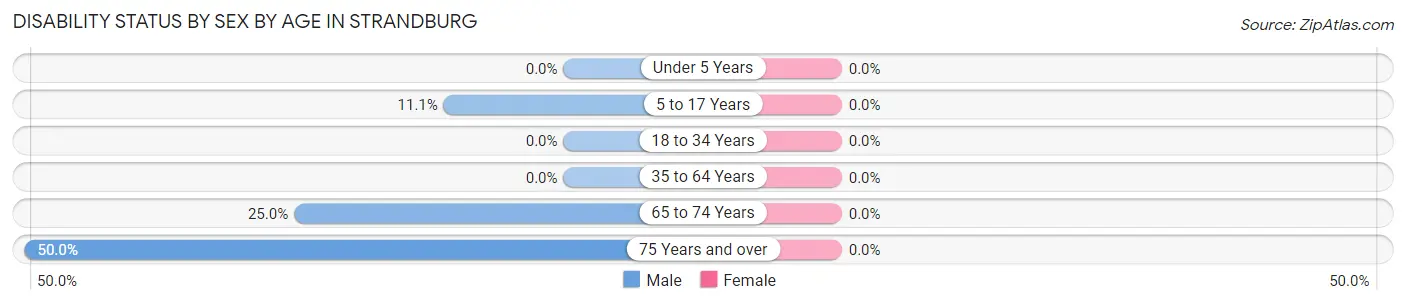 Disability Status by Sex by Age in Strandburg