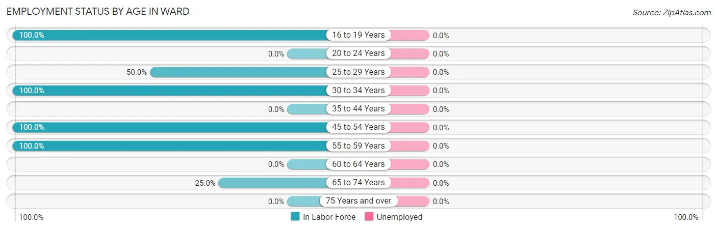 Employment Status by Age in Ward