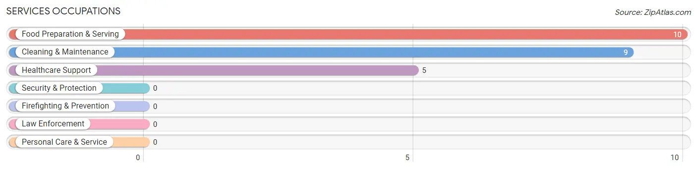 Services Occupations in Wessington