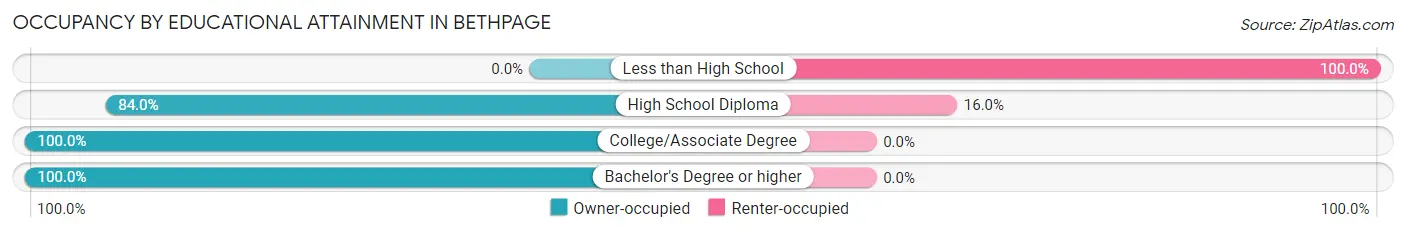 Occupancy by Educational Attainment in Bethpage