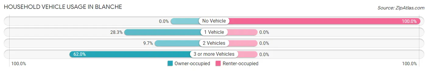Household Vehicle Usage in Blanche