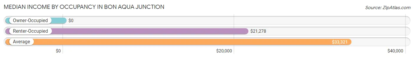 Median Income by Occupancy in Bon Aqua Junction