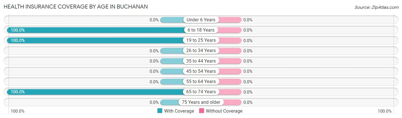 Health Insurance Coverage by Age in Buchanan