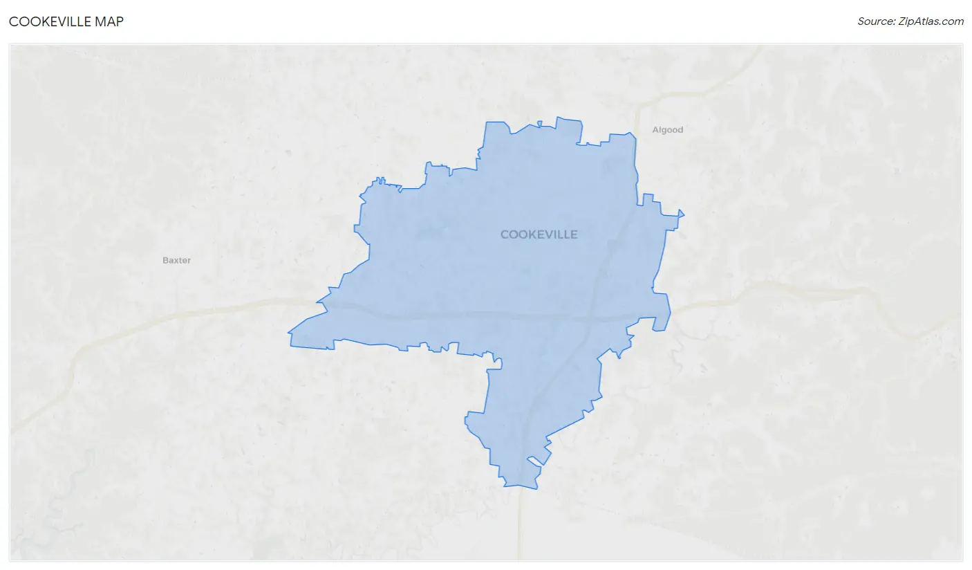 Cookeville Map