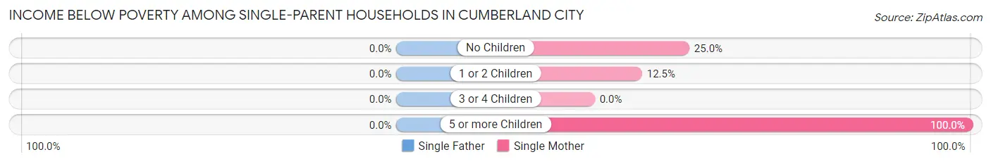 Income Below Poverty Among Single-Parent Households in Cumberland City