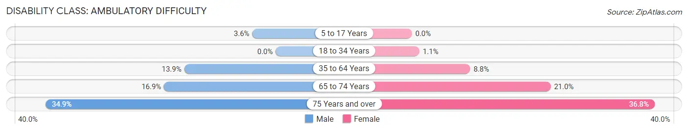 Disability in Dickson: <span>Ambulatory Difficulty</span>