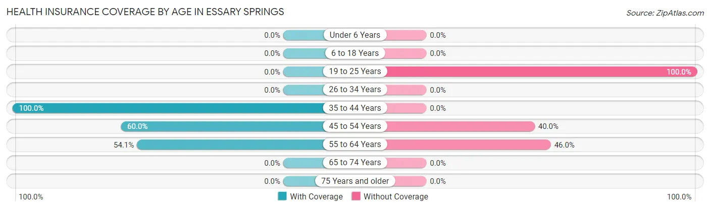 Health Insurance Coverage by Age in Essary Springs