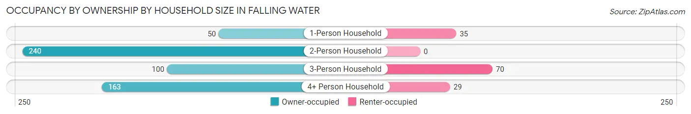 Occupancy by Ownership by Household Size in Falling Water