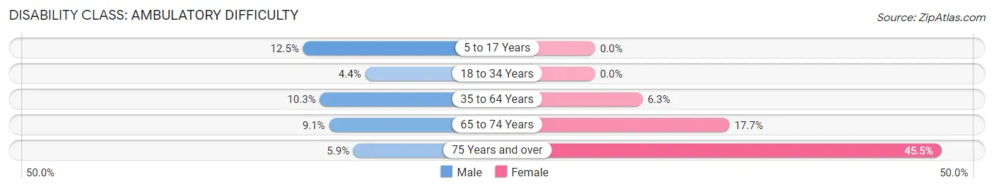 Disability in Garland: <span>Ambulatory Difficulty</span>