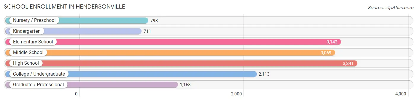 School Enrollment in Hendersonville