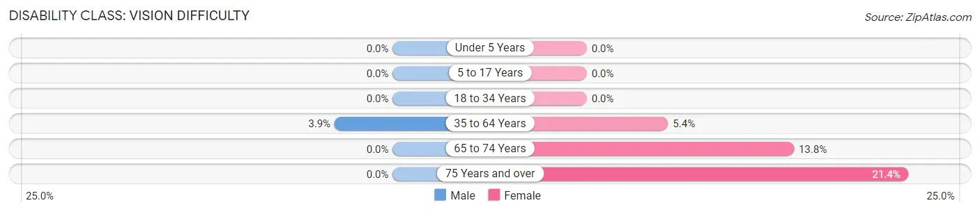 Disability in Henry: <span>Vision Difficulty</span>