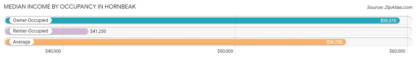 Median Income by Occupancy in Hornbeak