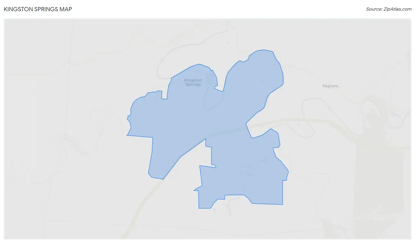 Kingston Springs Map