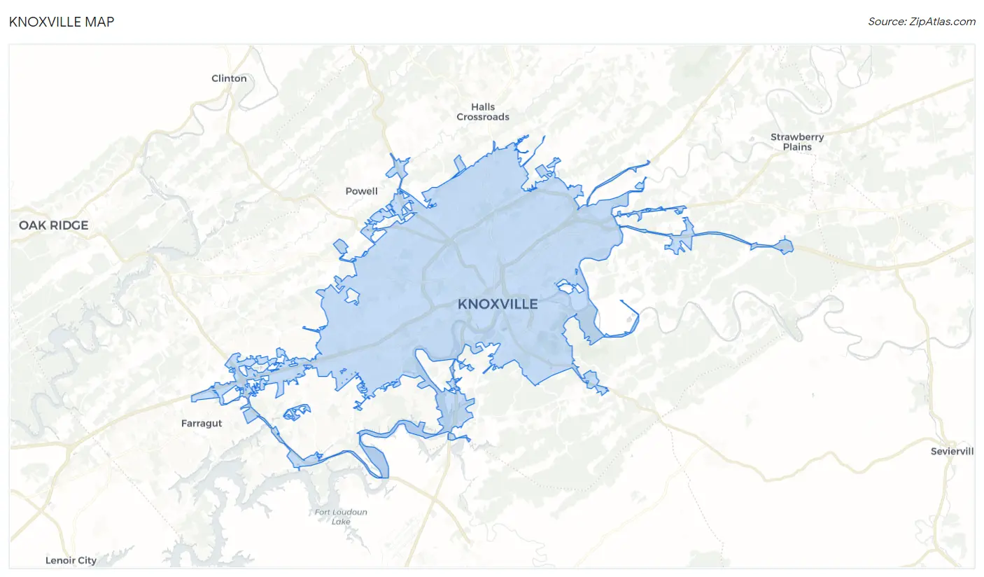 Knoxville Map