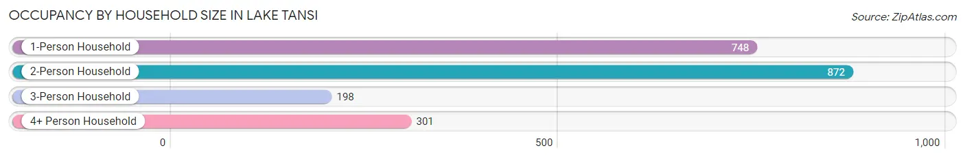 Occupancy by Household Size in Lake Tansi