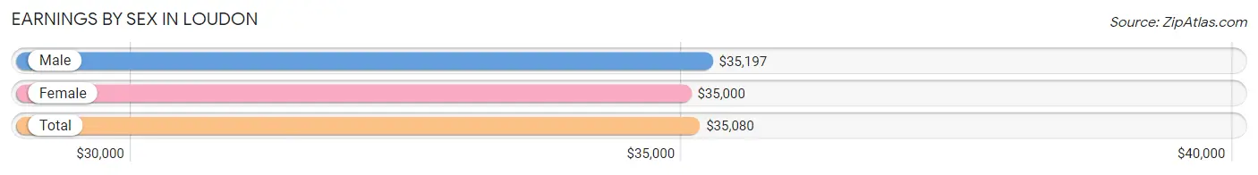 Earnings by Sex in Loudon