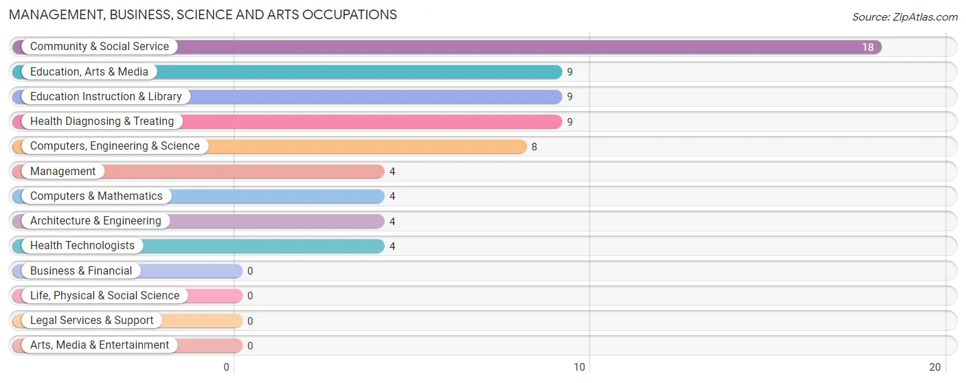 Management, Business, Science and Arts Occupations in McLemoresville