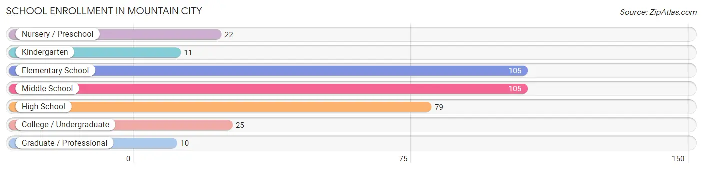 School Enrollment in Mountain City