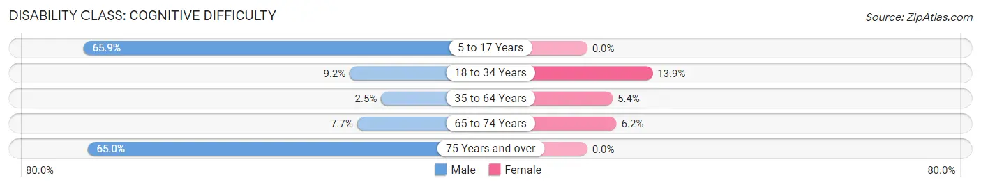 Disability in Newbern: <span>Cognitive Difficulty</span>