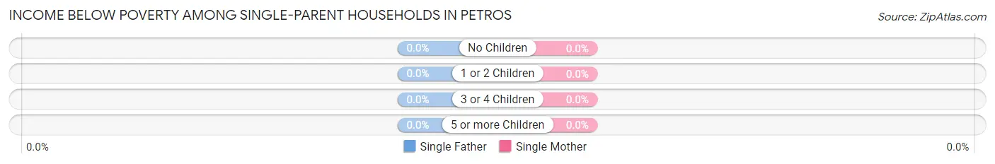 Income Below Poverty Among Single-Parent Households in Petros
